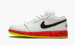 Nike Air Jordan 1 Low GRADES GS 'Grades - Multicolor' Lasten Kengät Valkoinen Mustat Punainen | 785MSBYZX