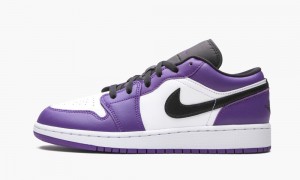 Nike Air Jordan 1 Low GS 'Court Purple' Lasten Kengät Violetit Mustat Valkoinen | 370GZEQPX