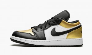Nike Air Jordan 1 Low (GS) 'Gold Varvas' Lasten Kengät Metal Kultaiset Mustat Valkoinen | 694WFXDVH