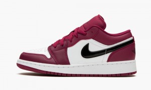 Nike Air Jordan 1 Low (GS) 'Noble Red' Lasten Kengät Punainen Mustat Valkoinen | 893OWELPJ