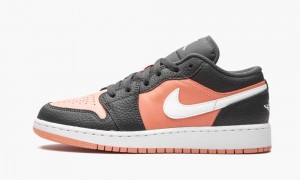 Nike Air Jordan 1 Low GS 'Pink Quartz' Lasten Kengät Mustat Pinkki | 713MYXBJC