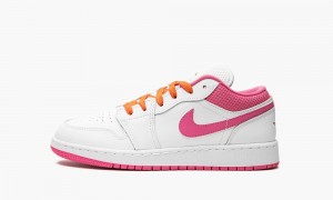 Nike Air Jordan 1 Low GS 'Pinksicle' Lasten Kengät Valkoinen Oranssi | 721QKNFOE