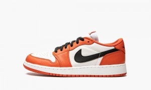 Nike Air Jordan 1 Low GS 'Starfish' Lasten Kengät Valkoinen Mustat Oranssi | 347APRGQD