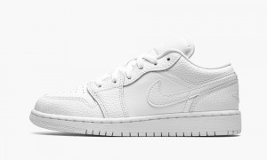 Nike Air Jordan 1 Low GS 'Triple White' Lasten Kengät Valkoinen | 786NXLAUV