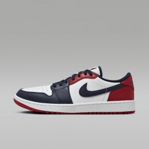 Nike Air Jordan 1 Low G Naisten Kengät Valkoinen Punainen Obsidian | 054ISMZTL