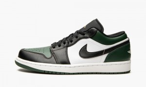 Nike Air Jordan 1 Low 'Green Varvas' Miesten Kengät Vihreä Valkoinen Mustat | 943MOIADN