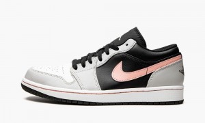 Nike Air Jordan 1 Low Miesten Kengät Mustat Koralli Harmaat | 359GNJVQM