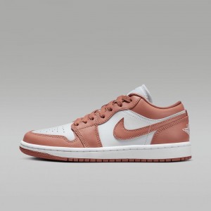 Nike Air Jordan 1 Low Miesten Kengät Pinkki Valkoinen | 548PFYDSW