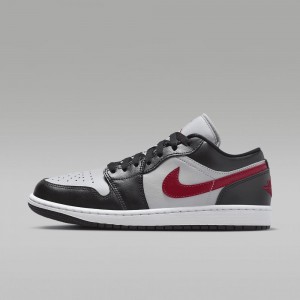 Nike Air Jordan 1 Low Miesten Kengät Valkoinen Mustat Punainen | 745YVJDKF