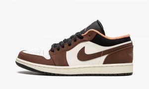 Nike Air Jordan 1 Low 'Mocha' Miesten Kengät Beige Valkoinen Mustat | 957FWSBGT