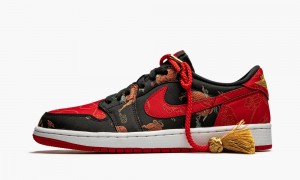 Nike Air Jordan 1 Low OG 'Chinese New Year 2021' Miesten Kengät Mustat Punainen Metal | 409MBGZLU