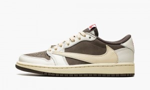 Nike Air Jordan 1 Low OG 'Travis Scott - Reverse Mocha' Miesten Kengät Punainen Ruskea | 143NMOUKG
