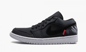 Nike Air Jordan 1 Low PSG 'PSG - Paris Saint Germain' Miesten Kengät Mustat Tummanharmaat | 293YLPXVE