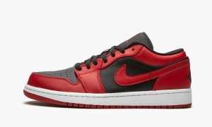 Nike Air Jordan 1 Low 'Reverse Bred' Miesten Kengät Mustat Punainen Valkoinen | 630DJFIRW