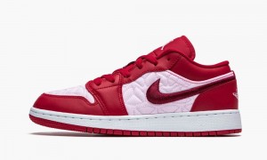 Nike Air Jordan 1 Low SE GS 'Pink Quilt' Lasten Kengät Punainen Tumman | 789UKEGYW