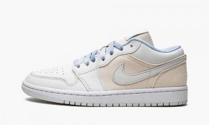 Nike Air Jordan 1 Low SE 'Grey cream' Naisten Kengät Valkoinen Sininen | 527OULEYX