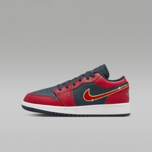 Nike Air Jordan 1 Low SE Lasten Kengät Punainen Mustat | 856BCAHZI
