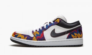 Nike Air Jordan 1 Low SE 'Nothing But Net' Miesten Kengät Valkoinen Tummanobsidian Punainen | 074PVRJHC