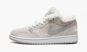 Nike Air Jordan 1 Low SE 'Sherpa Fleece' Naisten Kengät Harmaat Valkoinen | 590ALPYWX