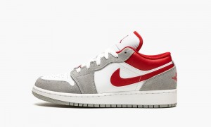 Nike Air Jordan 1 Low SE 'Smoke Grey Gym Red' Lasten Kengät Harmaat Punainen Valkoinen | 562DJYXRC
