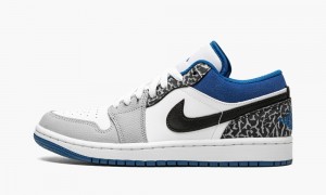 Nike Air Jordan 1 Low SE 'True Blue' Miesten Kengät Valkoinen Sininen Mustat | 490JITZNA