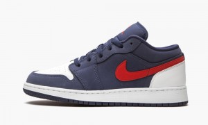 Nike Air Jordan 1 Low SE 'USA' Lasten Kengät Laivastonsininen Punainen Valkoinen | 182CDVUYA