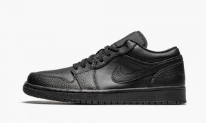 Nike Air Jordan 1 Low 'Triple Black' Miesten Kengät Mustat | 972SMUPHI