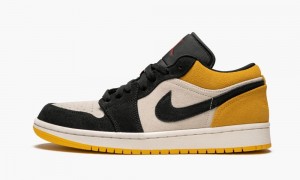 Nike Air Jordan 1 Low 'University Gold' Miesten Kengät Punainen Kultaiset Mustat | 293TELVZX