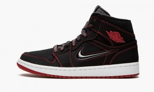 Nike Air Jordan 1 MID 'Fearless - Come Fly With Me' Miesten Kengät Mustat Punainen Valkoinen | 265ZKBWVI