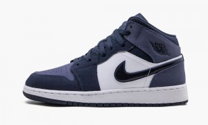 Nike Air Jordan 1 MID (GS) 'Sanded Purple' Lasten Kengät Obsidian | 417RQIHNS