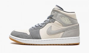 Nike Air Jordan 1 MID SE 'Coconut Milk' Miesten Kengät Harmaat | 486RDPOAF
