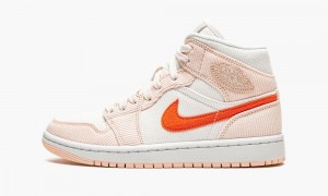 Nike Air Jordan 1 MID SE 'Corduroy' Naisten Kengät Oranssi Oranssi | 851MFDJYB
