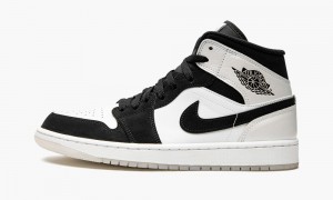 Nike Air Jordan 1 MID SE 'Diamond' Miesten Kengät Valkoinen Mustat | 745CMNESK