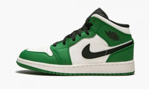 Nike Air Jordan 1 MID SE (GS) Lasten Kengät Syvä Vihreä Mustat | 179GIPETN