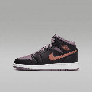 Nike Air Jordan 1 MID SE Lasten Kengät Violetit | 574LUQIRN