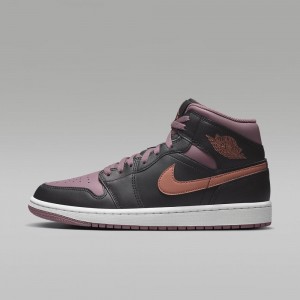 Nike Air Jordan 1 MID SE Miesten Kengät Mustat Sininen Violetit Valkoinen Sininen Oranssi | 751BLQSOV