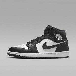 Nike Air Jordan 1 MID SE Naisten Kengät Mustat Valkoinen | 864TSJAOB