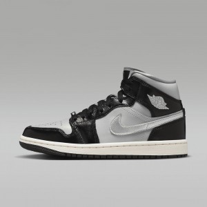 Nike Air Jordan 1 MID SE Naisten Kengät Mustat Harmaat | 798XEUJFI