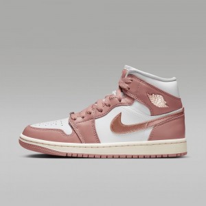 Nike Air Jordan 1 MID SE Naisten Kengät Pinkki | 758MHIJOZ