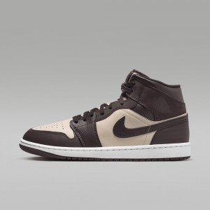 Nike Air Jordan 1 MID SE Naisten Kengät Ruskea Metal Kultaiset | 958DCEBHR