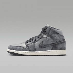 Nike Air Jordan 1 MID SE Naisten Kengät Syvä Harmaat | 409YTQODX