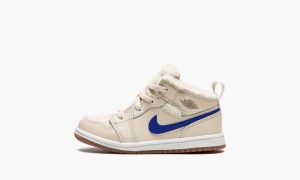 Nike Air Jordan 1 MID UTL (TD) Lasten Kengät Valkoinen Sininen | 305IXSJBN