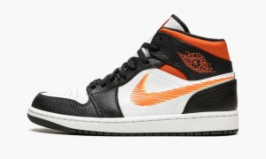 Nike Air Jordan 1 MID 'Zig Zag' Miesten Kengät Valkoinen Oranssi Oranssi | 293AQHLTE