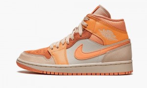 Nike Air Jordan 1 Mid 'Apricot' Naisten Kengät Oranssi Aprikoosi | 319KLEJOD
