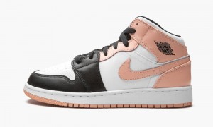 Nike Air Jordan 1 Mid GS 'Arctic Orange' Lasten Kengät Valkoinen Oranssi Mustat | 849LRKJUC
