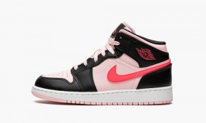 Nike Air Jordan 1 Mid GS 'Atmosphere' Lasten Kengät Mustat | 082LRJQGN