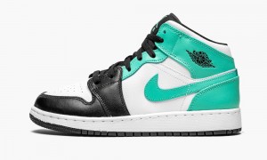 Nike Air Jordan 1 Mid GS 'Igloo - Tropical Twist' Lasten Kengät Valkoinen Mustat | 730RSWOCJ