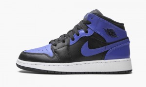 Nike Air Jordan 1 Mid GS 'Royal 2020' Lasten Kengät Mustat Kuninkaallinen Sininen Valkoinen | 081LPKJZG
