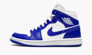 Nike Air Jordan 1 Mid 'Kentucky Blue' Naisten Kengät Valkoinen Kuninkaallinen Sininen Valkoinen | 032KIHUSJ