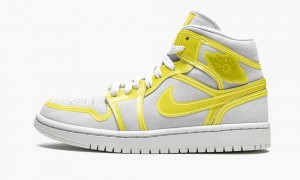 Nike Air Jordan 1 Mid LX 'Opti Yellow' Naisten Kengät Valkoinen Keltainen Valkoinen | 167FUQVGR